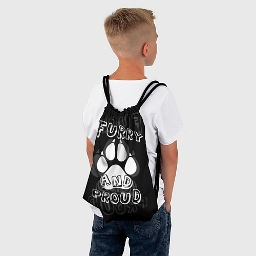 Мешок для обуви Furry proud / 3D-принт – фото 4