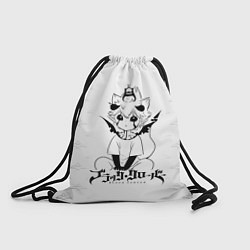 Рюкзак-мешок Черный демон Аста и Неро, цвет: 3D-принт