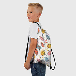 Рюкзак-мешок Абстрактные цветы одуванчики, цвет: 3D-принт — фото 2