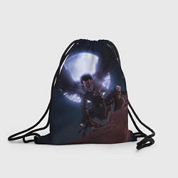 Рюкзак-мешок РЮК на фоне луны, цвет: 3D-принт