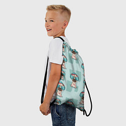 Рюкзак-мешок Крутой песик, цвет: 3D-принт — фото 2
