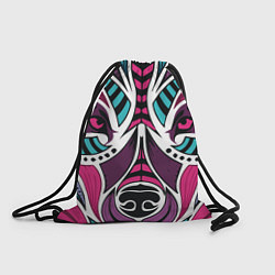 Рюкзак-мешок Морда волка, цвет: 3D-принт
