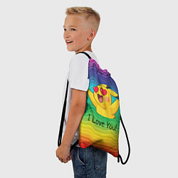 Рюкзак-мешок Влюбленный пикачу, цвет: 3D-принт — фото 2