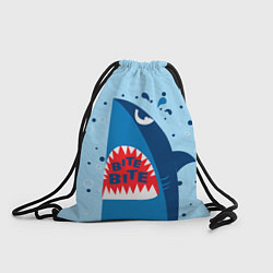 Рюкзак-мешок Акула bite, цвет: 3D-принт