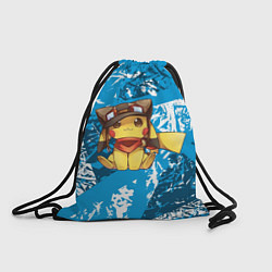 Рюкзак-мешок Пикачу летчик, цвет: 3D-принт
