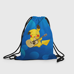 Рюкзак-мешок Пикачу с гитарой, цвет: 3D-принт