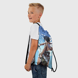 Рюкзак-мешок Атака Титанов Микаса Аккерман, цвет: 3D-принт — фото 2