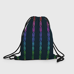 Рюкзак-мешок Скрепки, цвет: 3D-принт
