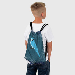 Рюкзак-мешок Голубая сойка, цвет: 3D-принт — фото 2
