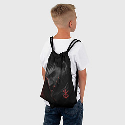 Рюкзак-мешок Чёрный мечник, цвет: 3D-принт — фото 2