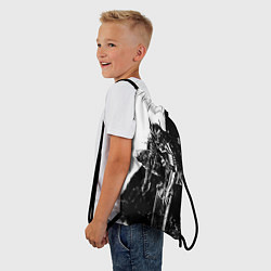 Рюкзак-мешок Берсерк черно-белый, цвет: 3D-принт — фото 2