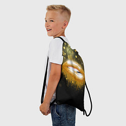 Рюкзак-мешок Губы, цвет: 3D-принт — фото 2