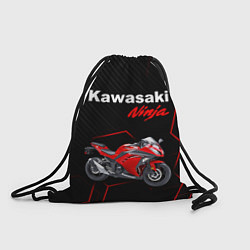 Рюкзак-мешок KAWASAKI NINJA КАВАСАКИ, цвет: 3D-принт