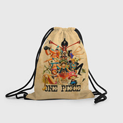 Рюкзак-мешок One Piece пираты Соломенной Шляпы, цвет: 3D-принт