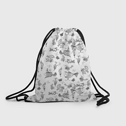 Рюкзак-мешок Рисованные сказочные рыбки, цвет: 3D-принт