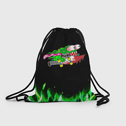 Рюкзак-мешок Лизун на скейте, цвет: 3D-принт