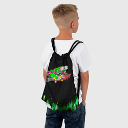 Рюкзак-мешок Лизун на скейте, цвет: 3D-принт — фото 2