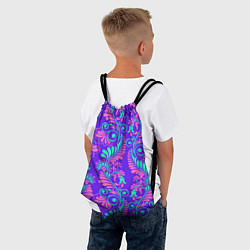 Рюкзак-мешок Яркий цветочный узор, цвет: 3D-принт — фото 2