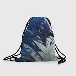 Рюкзак-мешок Серо-синее абстрактное, цвет: 3D-принт