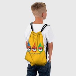 Рюкзак-мешок Выбирай покемона, цвет: 3D-принт — фото 2