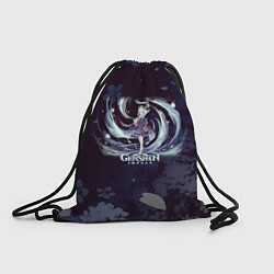 Рюкзак-мешок Genshin Impact - Аяка, цвет: 3D-принт