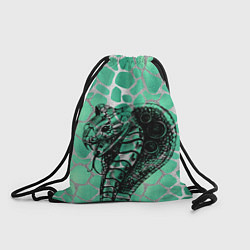 Рюкзак-мешок Кобра Змеиный стиль, цвет: 3D-принт