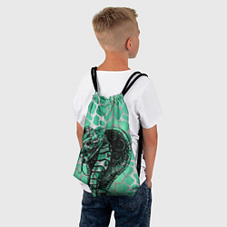 Рюкзак-мешок Кобра Змеиный стиль, цвет: 3D-принт — фото 2