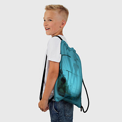 Рюкзак-мешок СИРЕНОГОЛОВЫЙ И ДЕВОЧКА, цвет: 3D-принт — фото 2