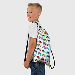 Рюкзак-мешок Веселые машинки, цвет: 3D-принт — фото 2