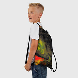 Рюкзак-мешок Галактический лавовый окрас, цвет: 3D-принт — фото 2