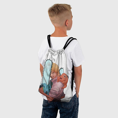 Мешок для обуви Дэндзи, Почита и бензопила / 3D-принт – фото 4