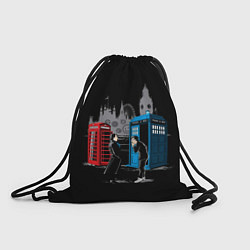 Рюкзак-мешок Шерлок х Доктор, цвет: 3D-принт