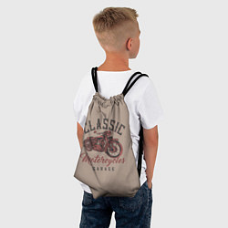 Рюкзак-мешок Классические мотоциклы, цвет: 3D-принт — фото 2