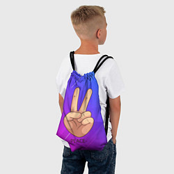 Рюкзак-мешок ВСЕМ МИР PEACE Z, цвет: 3D-принт — фото 2