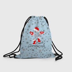 Рюкзак-мешок Рождественская метель, цвет: 3D-принт