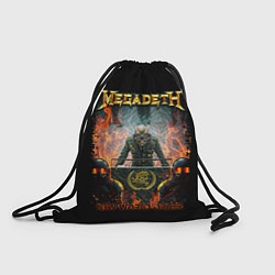 Рюкзак-мешок Megadeth, цвет: 3D-принт