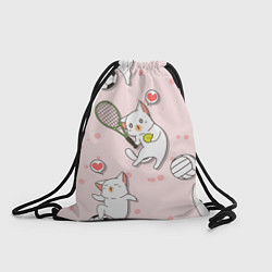 Рюкзак-мешок Спортивные котики Мяу спорт Z, цвет: 3D-принт