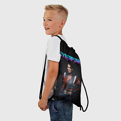 Рюкзак-мешок Панам Палмер КИБЕРПАНК 2077, цвет: 3D-принт — фото 2