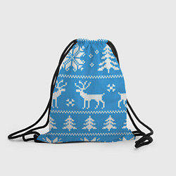 Рюкзак-мешок Зимняя ночь, цвет: 3D-принт