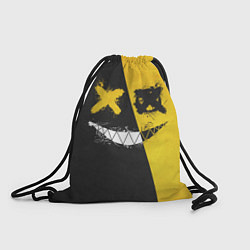 Рюкзак-мешок Yellow and Black Emoji, цвет: 3D-принт