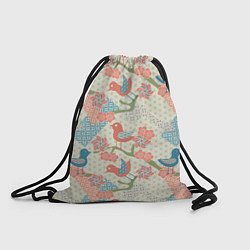 Рюкзак-мешок Традиционный японский орнамент, цвет: 3D-принт