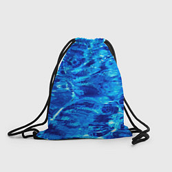 Рюкзак-мешок Голубая Вода Текстура, цвет: 3D-принт