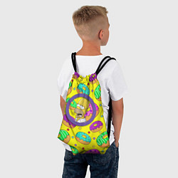 Рюкзак-мешок Гомер ням Пончик, цвет: 3D-принт — фото 2
