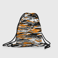 Рюкзак-мешок Тигровый камуфляж, цвет: 3D-принт
