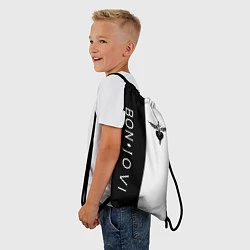 Рюкзак-мешок BON JOVI BLACK WHITE, цвет: 3D-принт — фото 2
