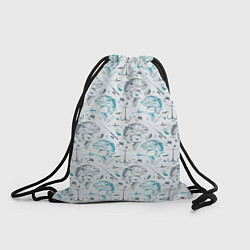 Рюкзак-мешок Рыбалка, цвет: 3D-принт
