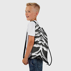 Рюкзак-мешок Белая шкура тигра, цвет: 3D-принт — фото 2