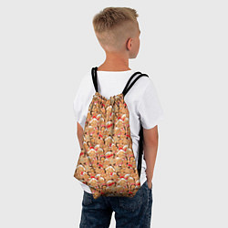Рюкзак-мешок Праздничное Печенье, цвет: 3D-принт — фото 2