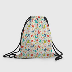 Рюкзак-мешок Символика Нового Года, цвет: 3D-принт