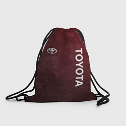 Рюкзак-мешок TOYOTA RED GRUNGE, цвет: 3D-принт